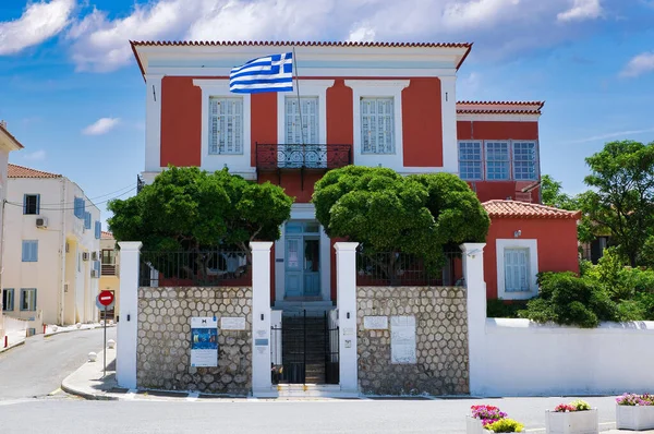 Dovolená Řecku Město Pylos Tradiční Architekturou Krásnými Plážemi Řecko Messinia — Stock fotografie