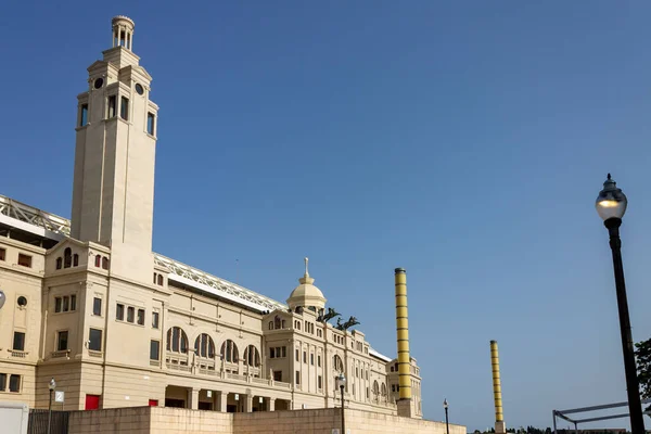 Krásný Snímek Olympijského Stadionu Lluis Companys Barcelona Španělsko — Stock fotografie