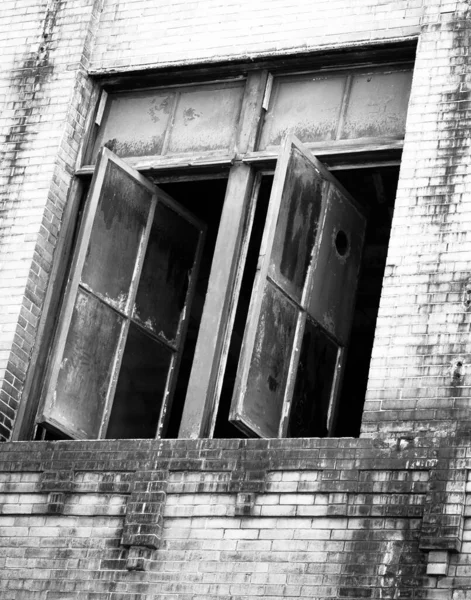 Vertical Shot Old Building Day Grayscale — Stock Photo, Image