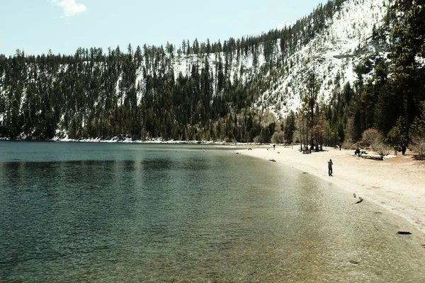 Une Vue Aérienne Une Belle Mer Par Une Journée Été — Photo