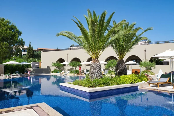 Wakacje Grecji Piękny Hotel Wakacyjny Costa Navarino Jest Luksusowym Miejscem — Zdjęcie stockowe