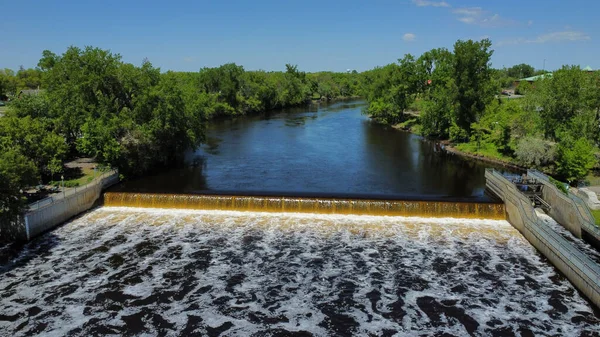 Eine Schöne Aufnahme Des Great Stone Dam Massachusetts Usa — Stockfoto