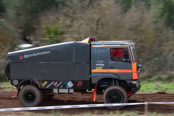 Büyük Mercedes Actros Road Yarış Kamyonu — Stok fotoğraf