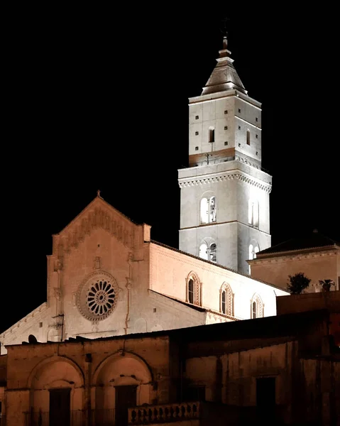 Katedrála Matera Římskokatolická Katedrála Matera Basilicata Itálie — Stock fotografie