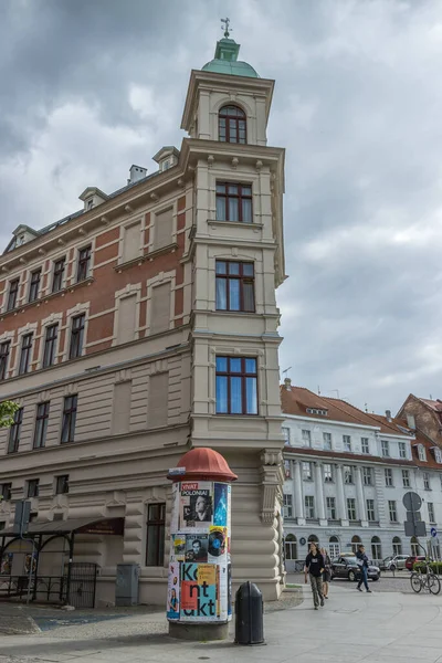 Colpo Verticale Vecchio Edificio Tradizionale Torun Polonia — Foto Stock