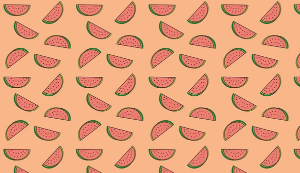 Muster Der Wassermelone Für Texturen Oder Hintergrund Freie Illustration — Stockfoto