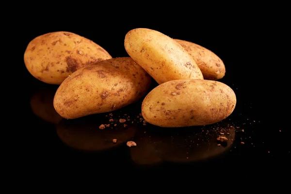 Molho Batatas Inteiras Não Cozidas Não Descascadas Para Batatas Fritas — Fotografia de Stock