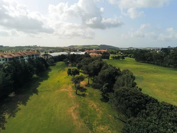 Aeiral View Golf Course Middle Houses Portugal — Stock Photo, Image