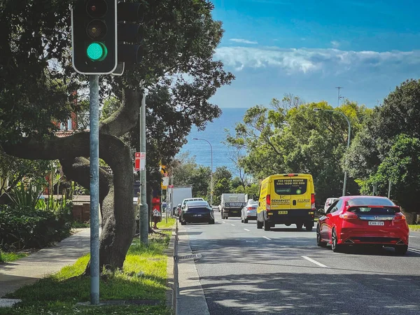 Een Schilderachtig Uitzicht Weg Naar Bondi Beach Sydney New South — Stockfoto