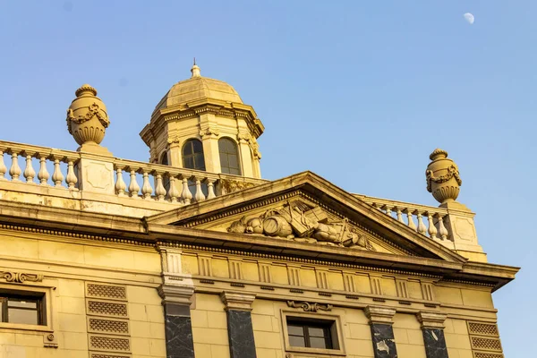 Een Detail Van Een Historisch Gebouw Barcelona Spanje — Stockfoto