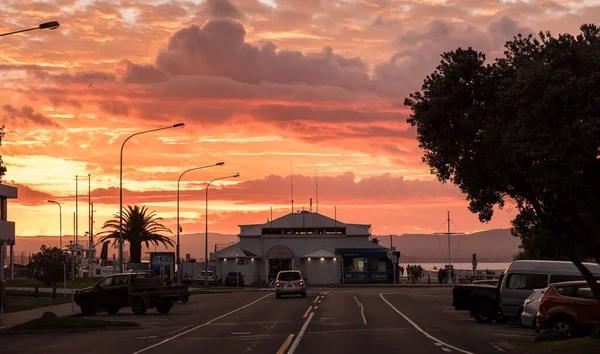 Όρος Maunganui Pilot Bay Sunset Summer — Φωτογραφία Αρχείου