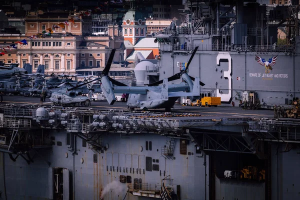 Der Flugzeugträger Uss Kearsarge Zentrum Stockholms Für Die Nato Geführte — Stockfoto