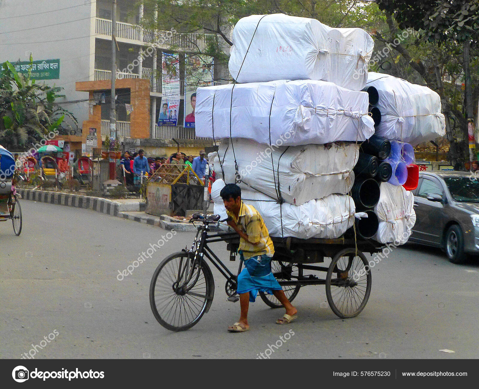 Overloaded Rickshaw