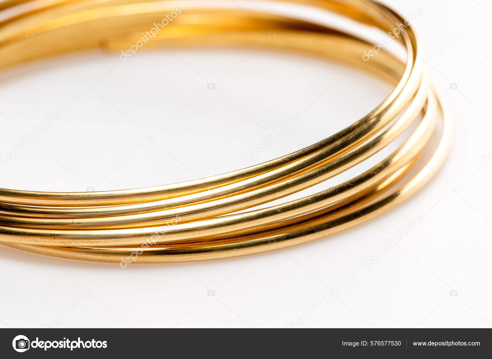 Gold Wire Jewelry Making Isolated White Background Stock Photo by  ©wirestock_creators 576577530