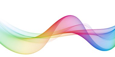 Güzel çok renkli ışık soyut dalga tasarımı