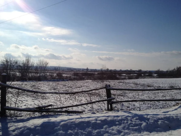 Landscape Winter Day — Stock Photo, Image