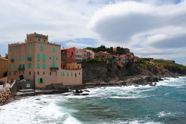 Paesaggio Marino Sud Della Francia Collioure — Foto Stock