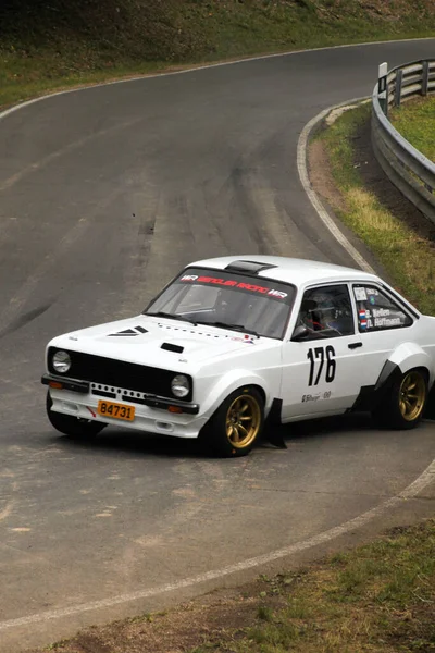 Photo Depicting Opel Hill Climb Wolsfeld Germany Turn Being Shown — Stock Photo, Image