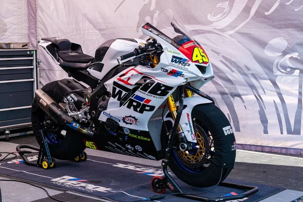 Motorcycle Display Outdoors Race Czech Republic — Stock Photo, Image