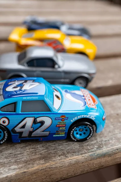 Primo Piano Mattel Cal Weathers Giocattolo Modello Auto Sportive Altri — Foto Stock