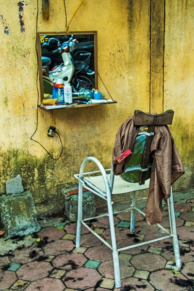 Ein Alter Friseurladen Hanoi Vietnam — Stockfoto