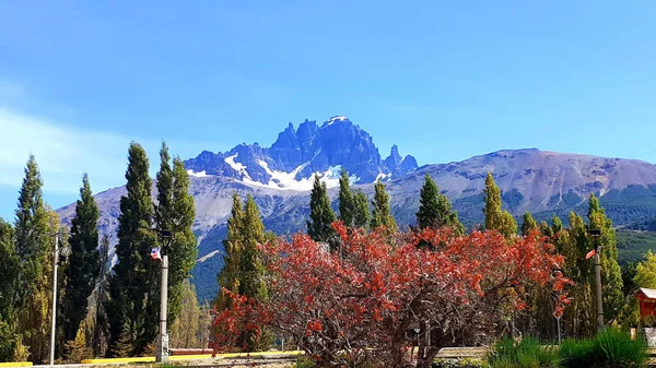 Piękny Widok Góry Okolicy Wsi Chilijskiej Patagonii — Zdjęcie stockowe