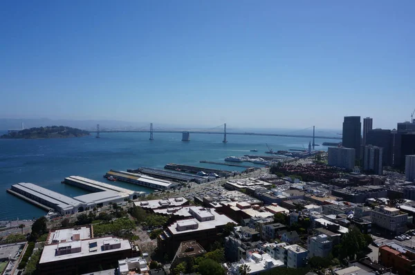 Uma Bela Vista Baía São Francisco Dia Ensolarado — Fotografia de Stock