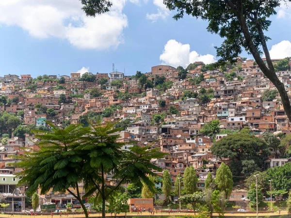 Een Van Grootste Favela Stad Belo Horizonte — Stockfoto