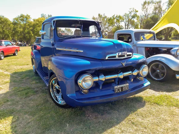 Oude Blauwe Ford Jaren 1950 Nut Pick Truck Het Platteland — Stockfoto