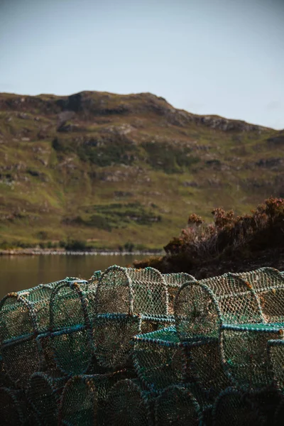 Ein Schöner Blick Auf Hummerfallen Kylesku Schottland — Stockfoto