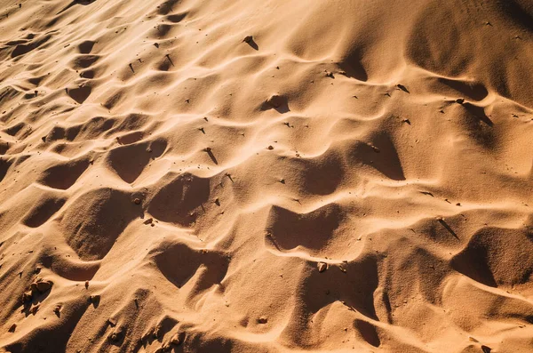 Beau Cliché Une Dune Sable Par Temps Ensoleillé — Photo