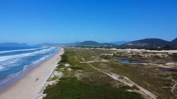 Une Vue Drone Une Belle Mer Florianopolis Brésil — Photo