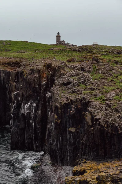 苏格兰梅岛上的灯塔 有一天 — 图库照片