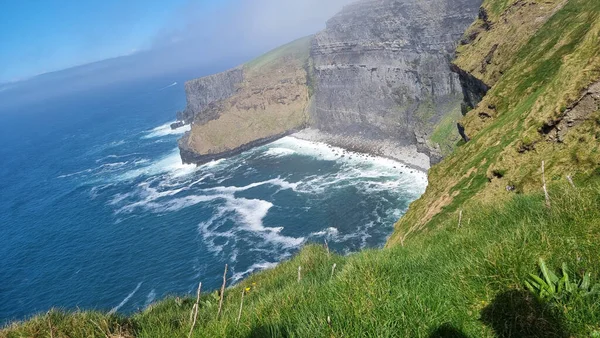 Beautiful Landscape Gorgeous Moher Cliffs Sunrise Ireland — Stock Photo, Image