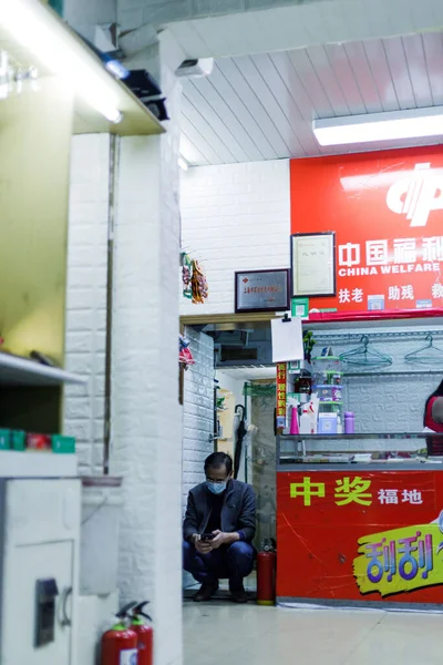 Uma Bela Foto Pessoas Xangai Nas Ruas — Fotografia de Stock