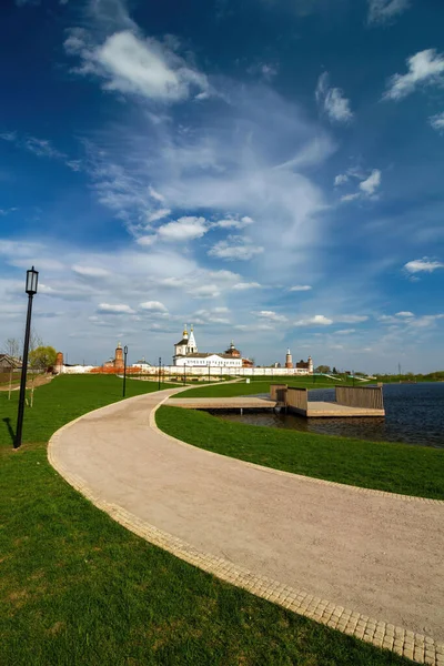 Väg Till Bogoroditse Rozhdestvenskij Bobrenev Kloster Kolomna Stad Moskva Oblast — Stockfoto