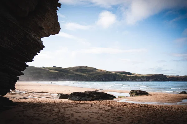 Krásný Výhled Pláž Severním Skotsku Slunečného Dne — Stock fotografie