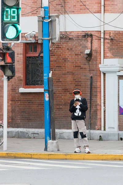 Una Hermosa Foto Gente Shanghai Las Calles —  Fotos de Stock