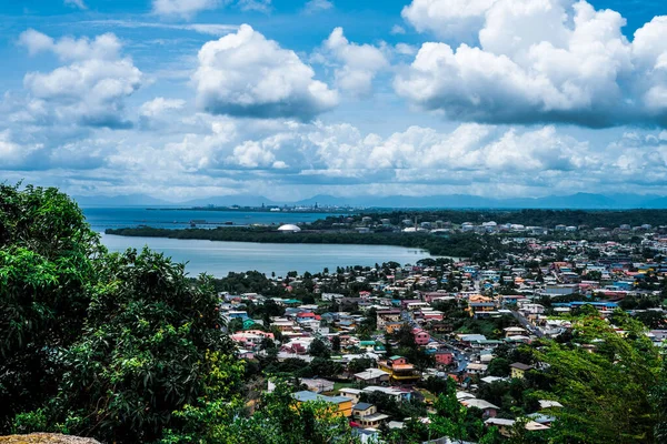 Das Stadtbild Von Marabella Eine Stadt Süden Trinidads Zwischen San — Stockfoto
