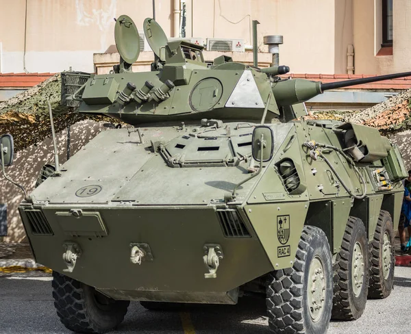 Wheel Tank Spanish Army Parked Barrack Pegaso — Stock Photo, Image