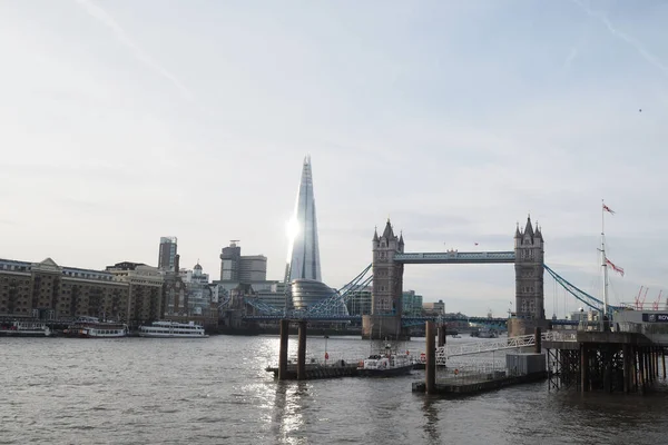 Ein Besonderer Blick Auf Shard Und Die London Brid — Stockfoto