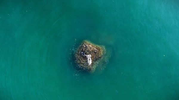 Ein Drohnenblick Auf Ein Wunderschönes Meer Florianopolis Brasilien — Stockfoto