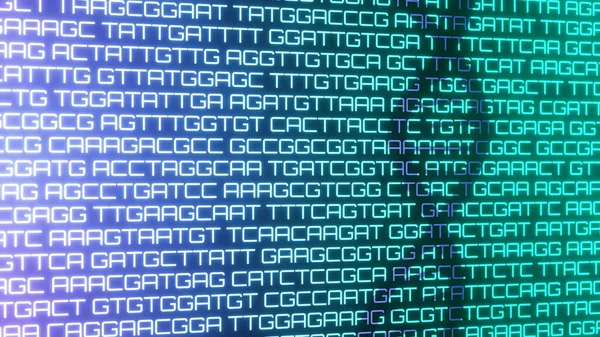 Stín Řetězce Dvojité Šroubovice Dna Molekulárních Bází Atcg — Stock fotografie