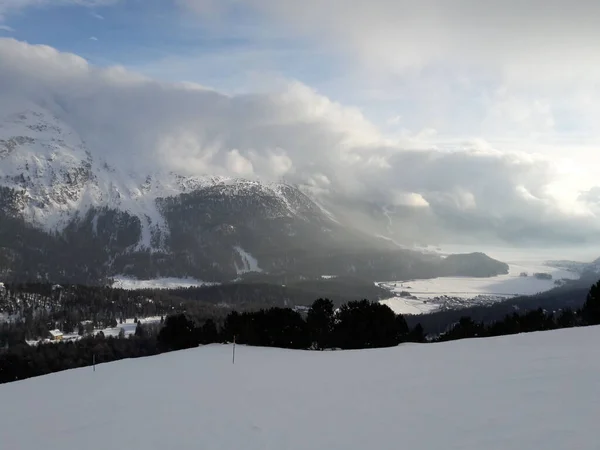 Skifahren Moritz Winter — Stockfoto