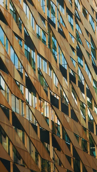 Uma Bela Fotografia Vertical Edifício Moderno Vidro Dublin — Fotografia de Stock