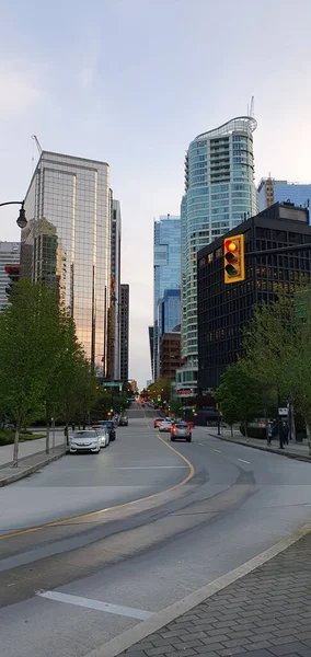 Stadtstraße Der Innenstadt Vancouver — Stockfoto