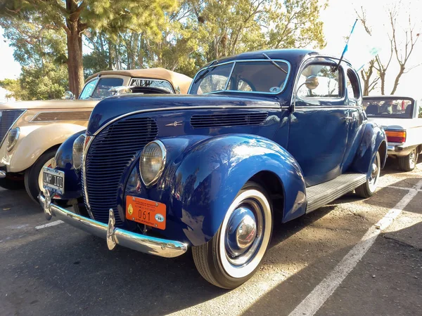 Quilmes Argentinien Mai 2022 Oldtimer Blauer Ford Luxe Coupé 1938 — Stockfoto