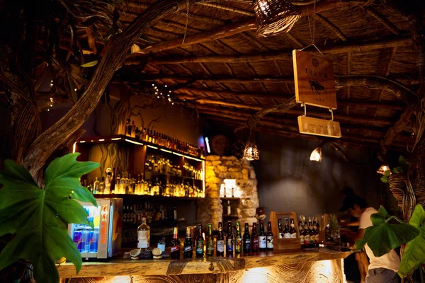 Bar Con Temática Hawaiana Tulum Quintana Roo México —  Fotos de Stock
