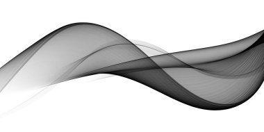 Güzel Soyut Siyah ve Beyaz Dalga Tasarımı