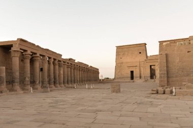 Aswan 'da bir tapınak - Eski Mısır' a ait